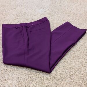 Express Editor Purple Ankle Pants 6R